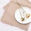 1PC Napkin Burlap Mouth Cloth Cotton Linen Party Holiday Decoration Table Runner Cross Border Factory Wholesale