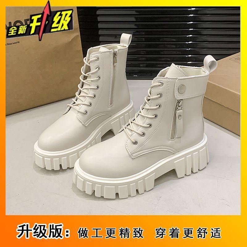 2025 осень новые британские супермягкие и удобные на толстой подошве милые и крутые универсальные ботинки Мартин на шнуровке простые повседневные короткие ботинки