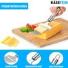 KÄSEFEIN Stainless Steel Cheese Slicer Cheese Cutter Cheese Knife Cheese Scraper Cheese Grater