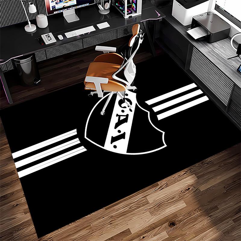 Club Atlético Independiente Print Area Rug - Soft, Washable Non-Slip Indoor Mat for Office Chairs, Living Room, Home Office Decorative Rug