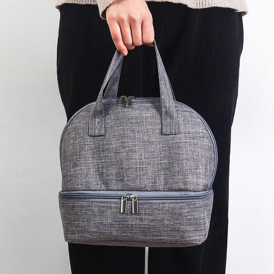 Сумка для обеда, герметичная изолированная сумка-тоут Bento, компактная прочная изолированная сумка-бокс для обеда для офиса, путешествий, пикника