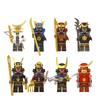 8Pcs Building Blocks Minifigure Japanese Samurai Figure Wm6090