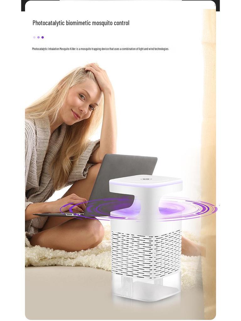 Фотокаталитическая USB лампа-уничтожитель комаров: Ночник и бионическая ловушка для комаров