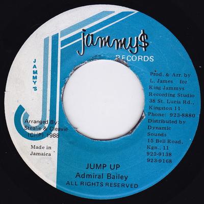 7-дюймовая пластинка ADMIRAL BAILEY - Jump Up НИКАКОЙ Jammy's Records 1988 Ямайка Регги, Ска и Даб Б/У