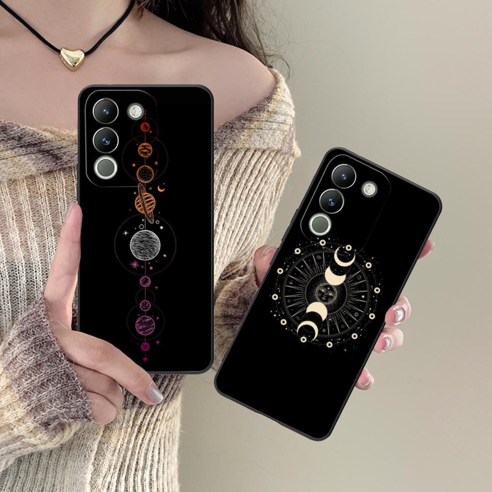 Чехол для мобильного телефона 'Солнце Луна' для VIVO Y77 76 75 74 73 72 58 56 55 51 50 38 36 Y19 Y18 Y03 Y01 5G Цветной печатный чехол