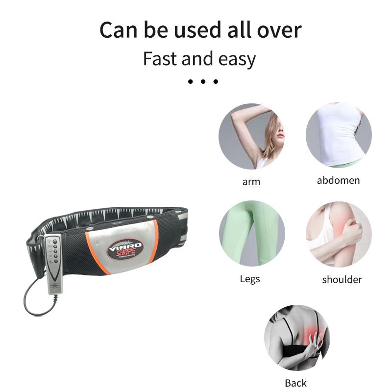 Electric Waist Massager Vibrating Trimmer Slimming Heating Belt To Burning Fat On Belly Abdomen Massage Belt For Weight Loss