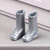 Plastic Female Foot Length 2.2cm Long Knees Boots Doll Shoes Socks Hero Dolls Boot Accessories