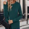 Women's Fashion Casual Round Neck Long Sleeve T-Shirt Comfortable Top