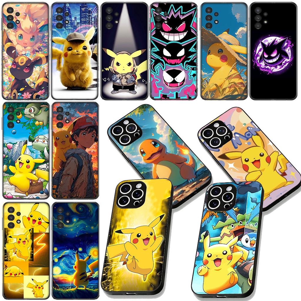 Gengar P-Pikachus Charmander Phone Case for Motorola Moto Edge 50 30 Fusion 40 NEO Ultra Pro G22 G23 G20 G35 G84 G13 G53 Cover