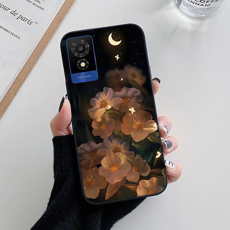 For TCL 501 Case Fashion Soft Silicone Back Cases for TCL 501 T433D Phone Cover TCL501 etui Fundas