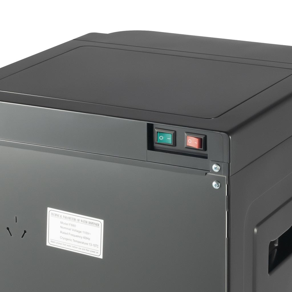 Диспенсер для горячей и холодной воды для 5-галлонных бутылей со съемным поддоном для капель и вентиляционными отверстиями, подходит для домашнего использования