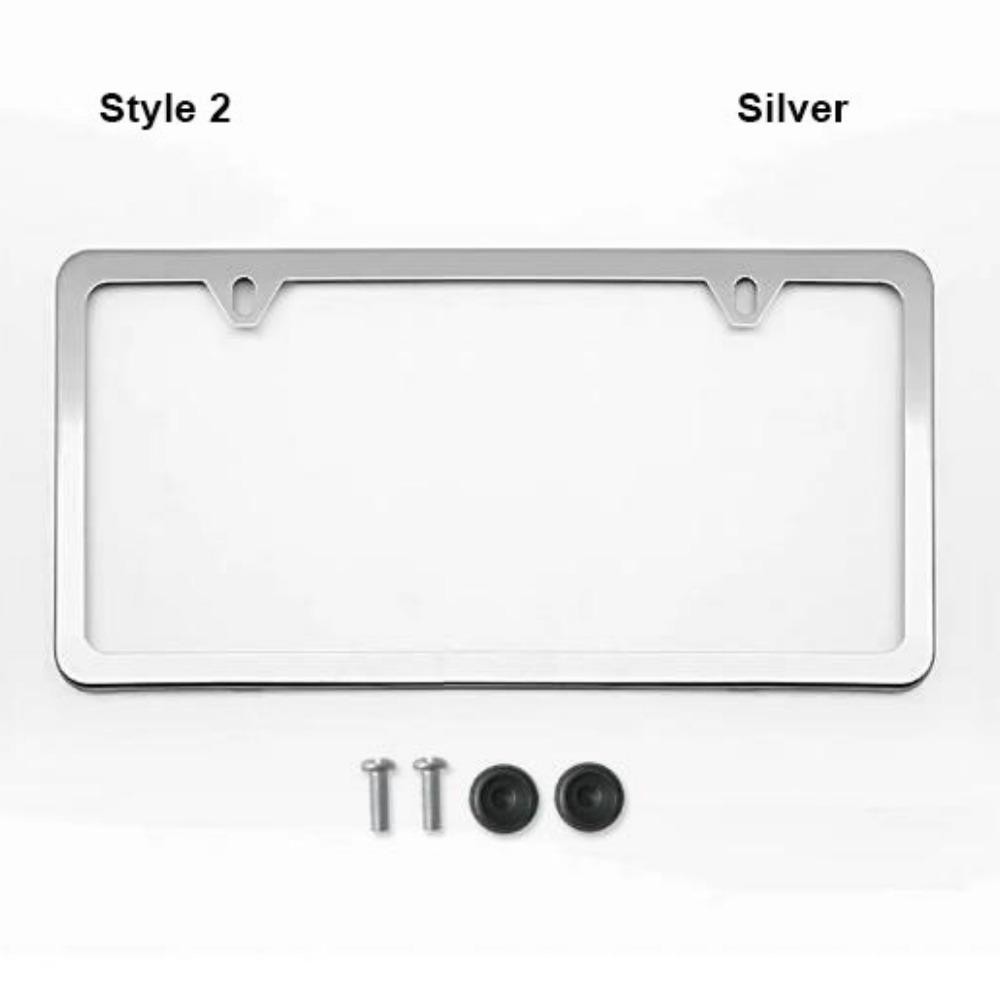 Stainless Steel Protecting License Plates 2 Hole License Plate Frame License Plate Cover