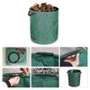 Foldable Garden Waste Bag Large Capacity Reusable Trash Storage Container Waterproof PP Woven Bag 100/200/300/400/500L