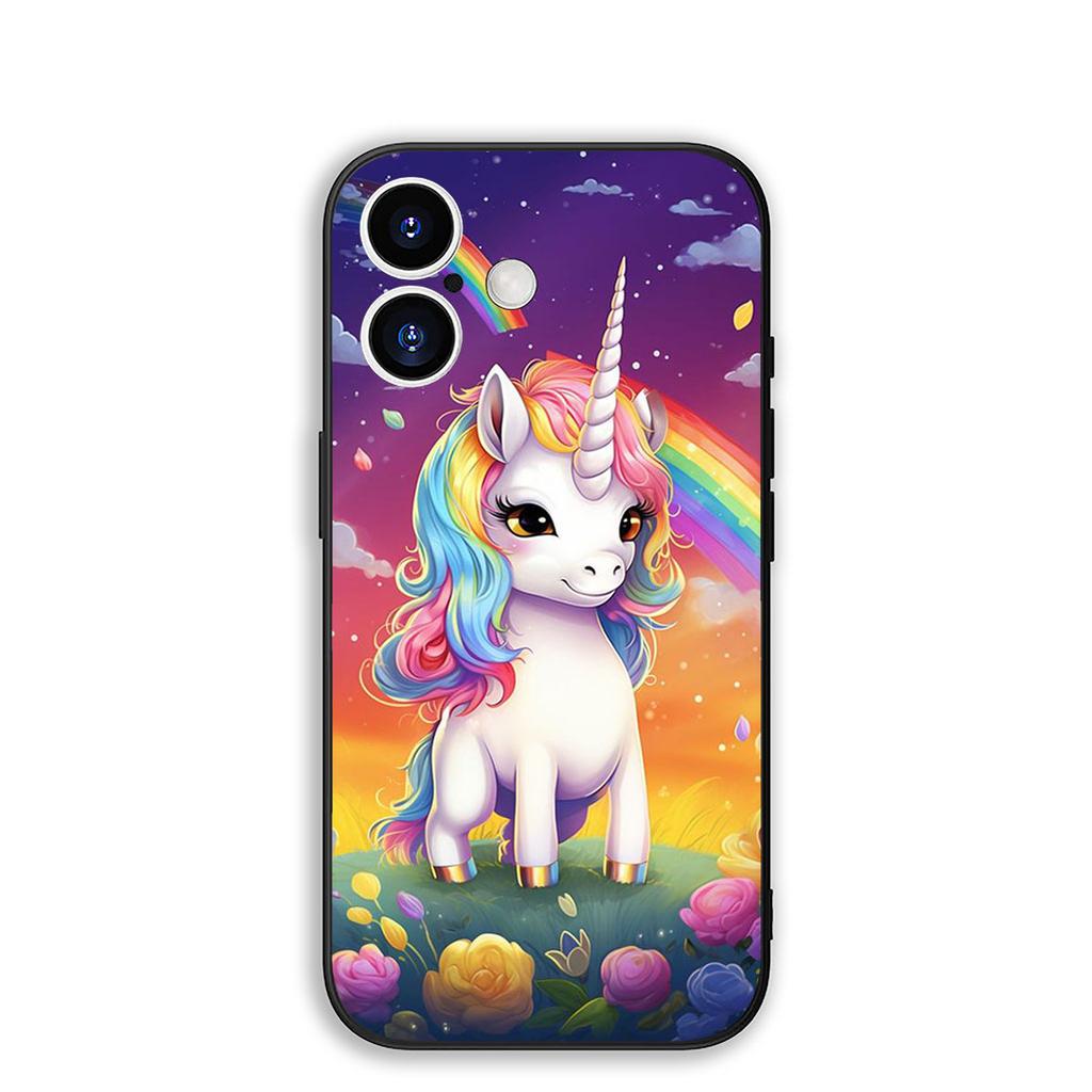 for Motorola Moto G86 G57 G67 G24 G15 G54 Power G13 G14 G34 G35 G45 G60 G53 G55 G64 G75 G72 Phone Case Unicorn Cartoon Horse