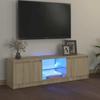 VidaXL TV Cabinet with LED Lights, Television Cabinet, Living Room TV Stand, Low Cabinet Living Room Interior 804286