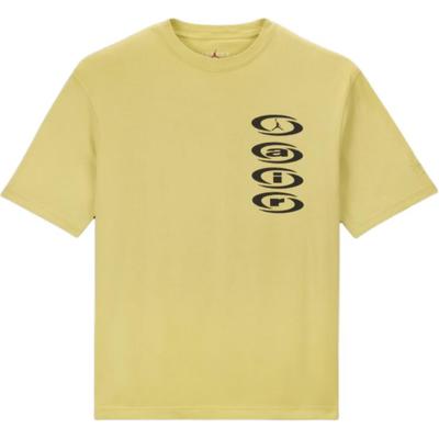 Футболка с коротким рукавом и круглым вырезом, мужская, коллаборация X Travis Scott, цвет сельдерея-зеленый DZ5515-308