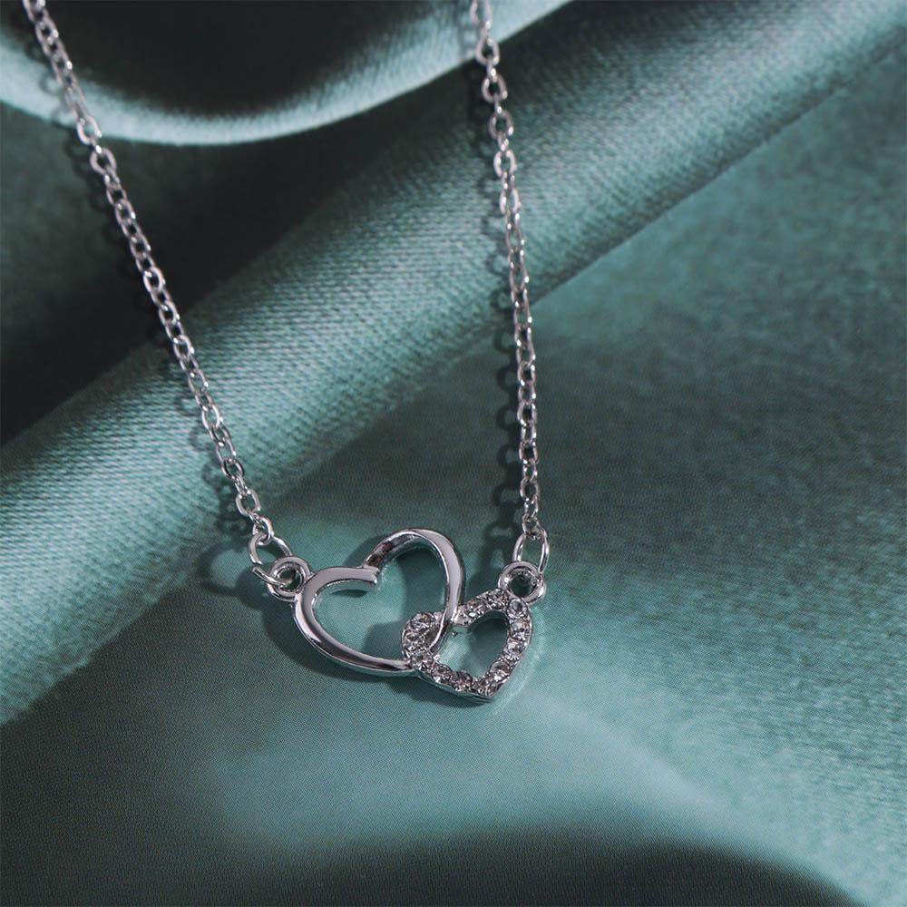 Ювелирные аксессуары Любовь Сердце Ожерелье Подвеска Ожерелье Полое Сердце Цепочка Подвеска Пара