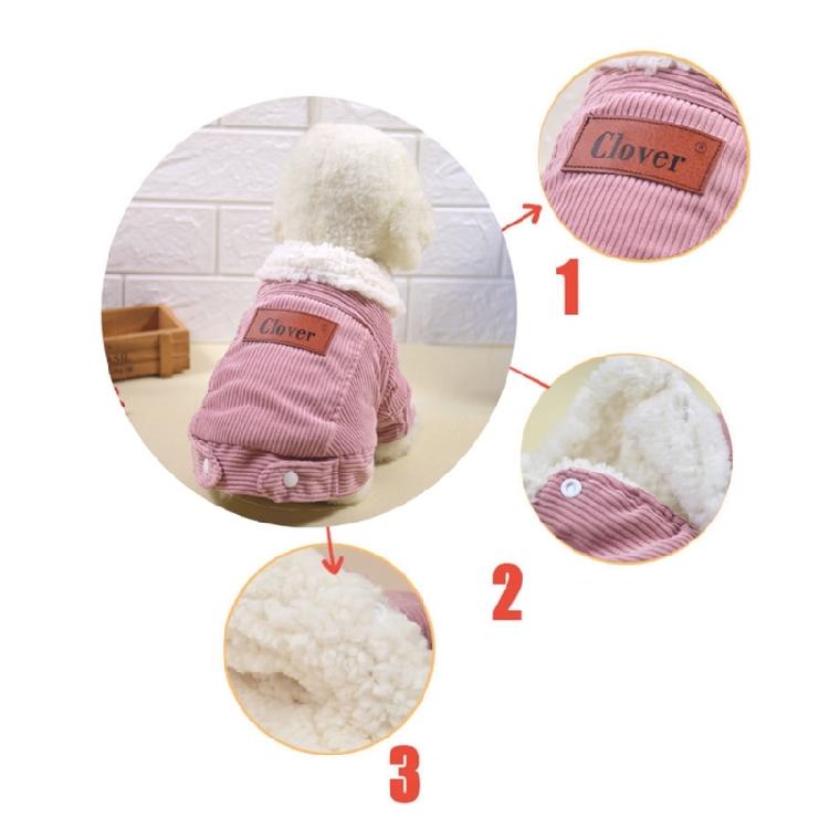 Windproof Dog Jumpsuit with Thick Fleece Liners Dog Winter Warm Padded Jackets