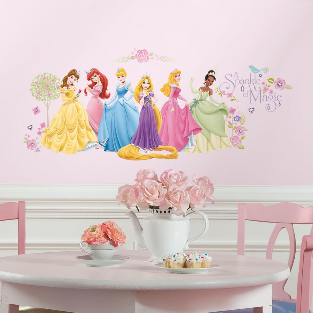 RoomMates RMK1903SCS Disney Princess Glow Princess Peel and Stick Wall Decal [Used]