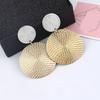 1 пара женских серег с геометрическим рисунком, круглые преувеличенные антиаллергенные легкие украшения для ушей, ювелирные изделия, подвесные серьги для выпускного вечера, коктейля и вечеринки
