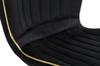 Paris Chair Space Black Gold Set 2 Pz Cm 46X58X77