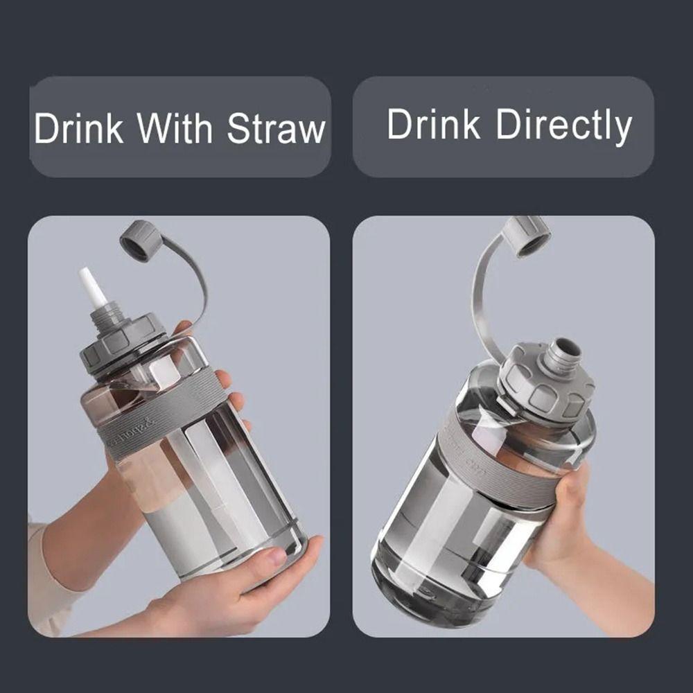 2L/1.5L/1L/0.6L Drinking Bottle Large Capacity Fitness Cup Portable Sports Water Bottle  Men Women