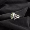 Green Amethyst Ring 925 Sterling Silver Ring, Gemstone Jewelry, Handmade Ring, Gift For Mother Elegant Jewelry