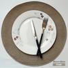 Round Placemats Set  Braided Circle Place Mat Washable Table Mats for Kitchen Dining Table Mixed Color Non-Slip Place mats