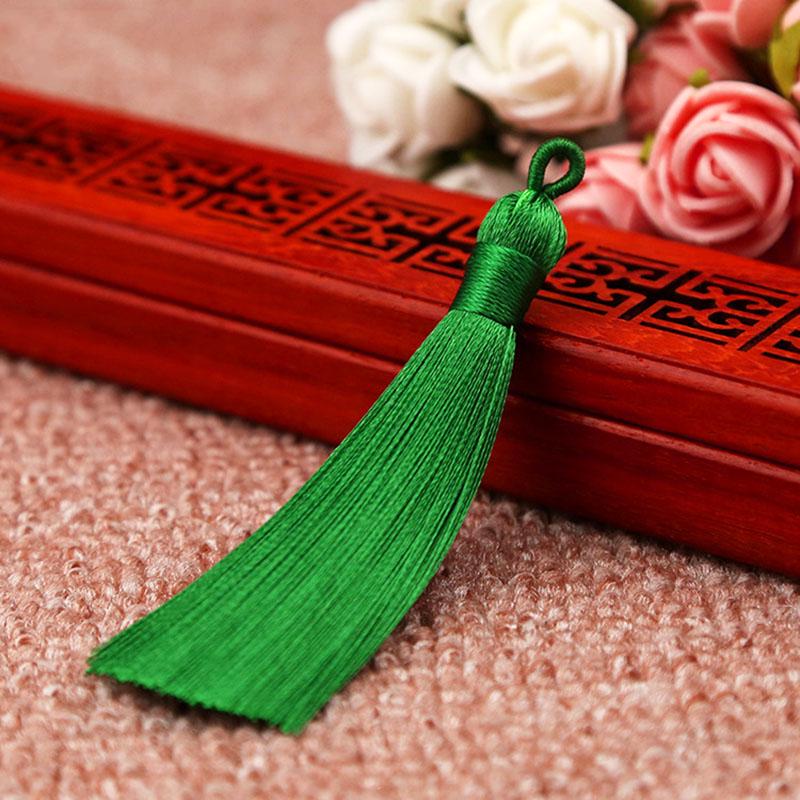 Creative Crafts 1PC/1Pair New Hot DIY 8cm Jewelry Accessories Bookmark High Quality 25 Colors Handmade Bohemia Long Silk Tassel for Earrings