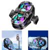 Phone Digital Display Radiator Semiconductor Cooling System Dual Fan Heat Sink with RGB 3 Gear Adjustable Back Clip Type