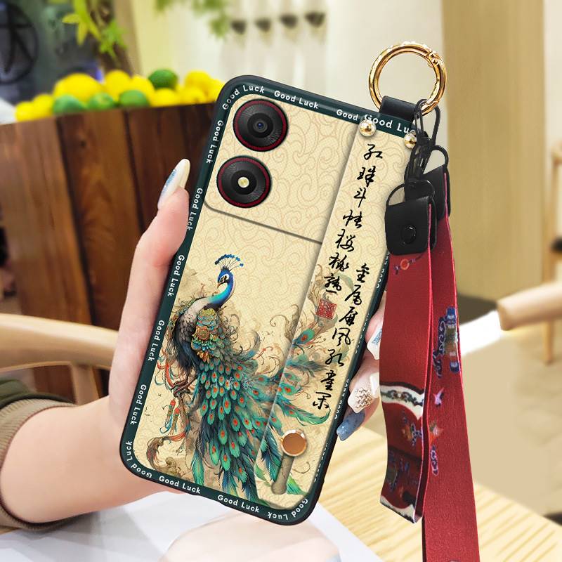 Наручный ремешок для телефона ZTE Blade A34 Прочный Модный Держатель для телефона Защитный Пыленепроницаемый Противоударный Шнурок