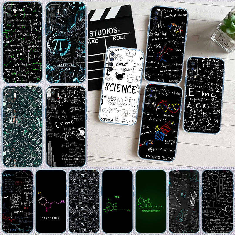 MH32 Chemical Maths Formula Case for Motorola E7 G6 G7 G8 G9 Plus Power Play G10 G20 G04 E30 E40 E22 E20 E13 E15 G22 G23 G05 G75 G35 G55