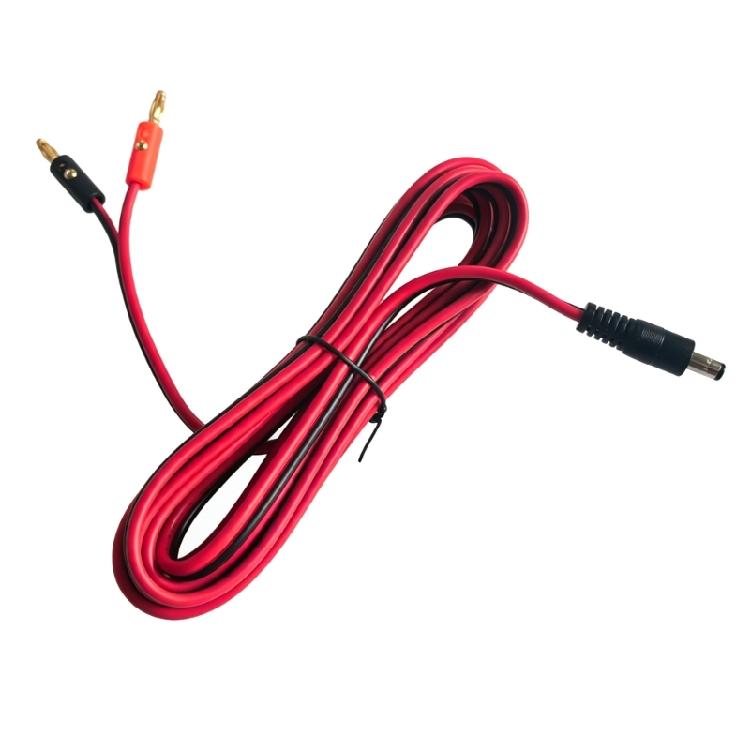 14 AWG DC5521 Штекер на 4-мм Банановый Коннектор с Двухцветной Полярностью для Школьной Лаборатории, Домашних Электромонтажных Работ