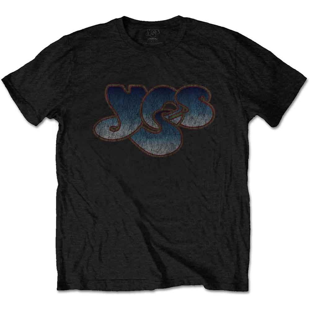 Yes Vintage Logo T-Shirt Black New