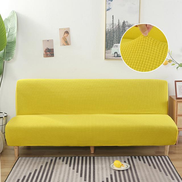 Чехол на диван-кровать из флиса, чехол для дивана без подлокотников для гостиной, эластичный складной диван, чехлы для дивана, чехлы для дома