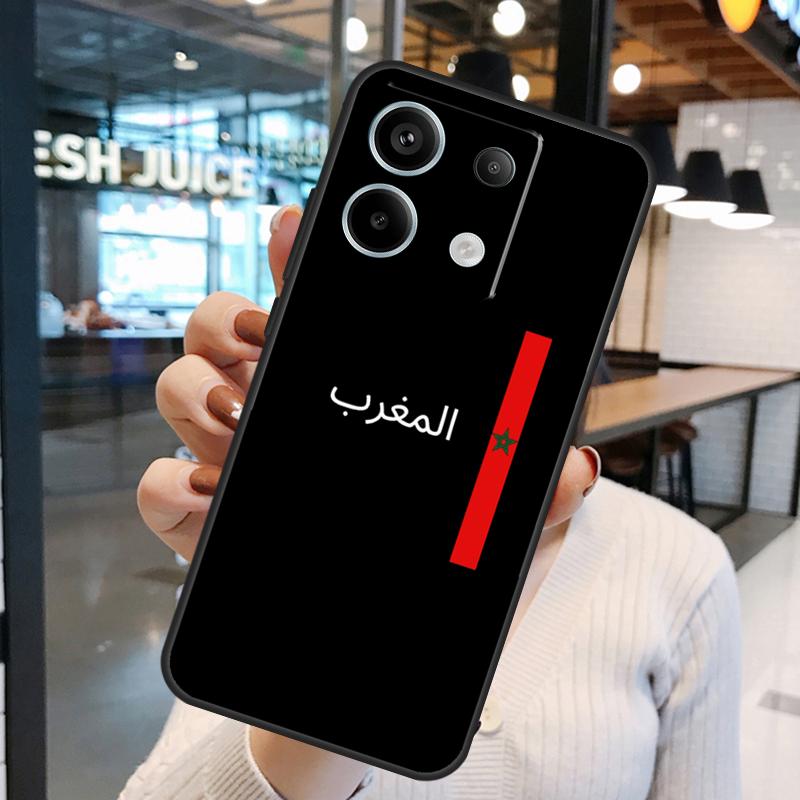 Чехол-карта с флагом Марокко для Xiaomi Redmi Note 15 Pro Plus 10 11 12 13 14 Pro Redmi 15 15C 10C 12C 13C 14C