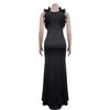 V-neck Sleeveless Long Split Dress - European & American Fashion Women's Clothing (C7013)