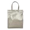 A4 Tote Bag Vertical Type Front Synthetic Leather 1057 04 [Rootote] LT.Arquatre.Classic-B Women's Wrinkle-Silver