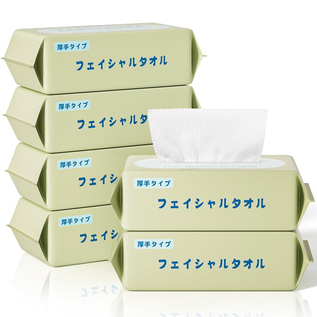 Очень толстые очищающие полотенца x 6 Влажные и сухие полотенца для лица для чувствительной кожи, для предотвращения грубости, для вытирания лица, мгновенное увлажнение, одноразовые