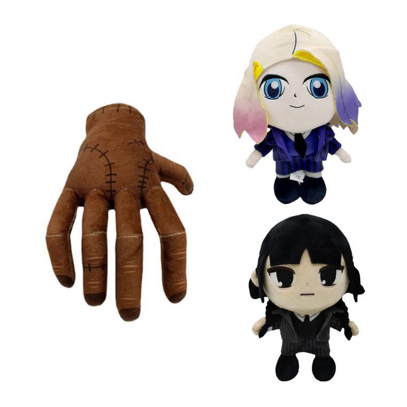 Wednesday Addams Stuffed Animals Hand Palm 23cm 89g