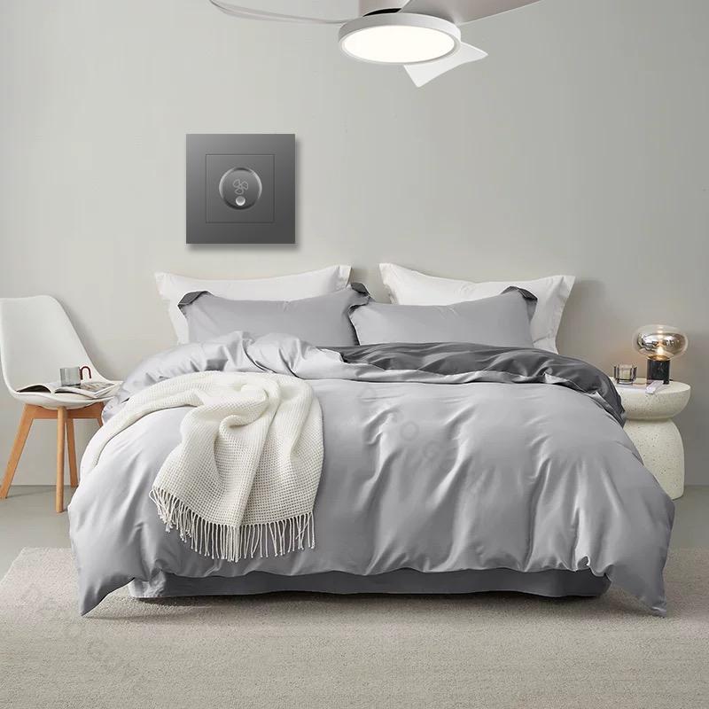 86 Тип ЕС, стандарт Великобритании, одинарный диммер, настенный выключатель света, черная/белая/серая пластиковая панель, настенный переключатель скорости вращения вентилятора