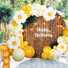 Balloon Wedding With Small Daisy Balloon Arch Birthday Scene Arrangement Supplies Balloon Wedding Balloon National Day Balloon