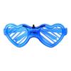Kids Glow-in-the-Dark Glasses 3 Light Modes Light-Up Frames Battery-powered Heart Shape Cosplay