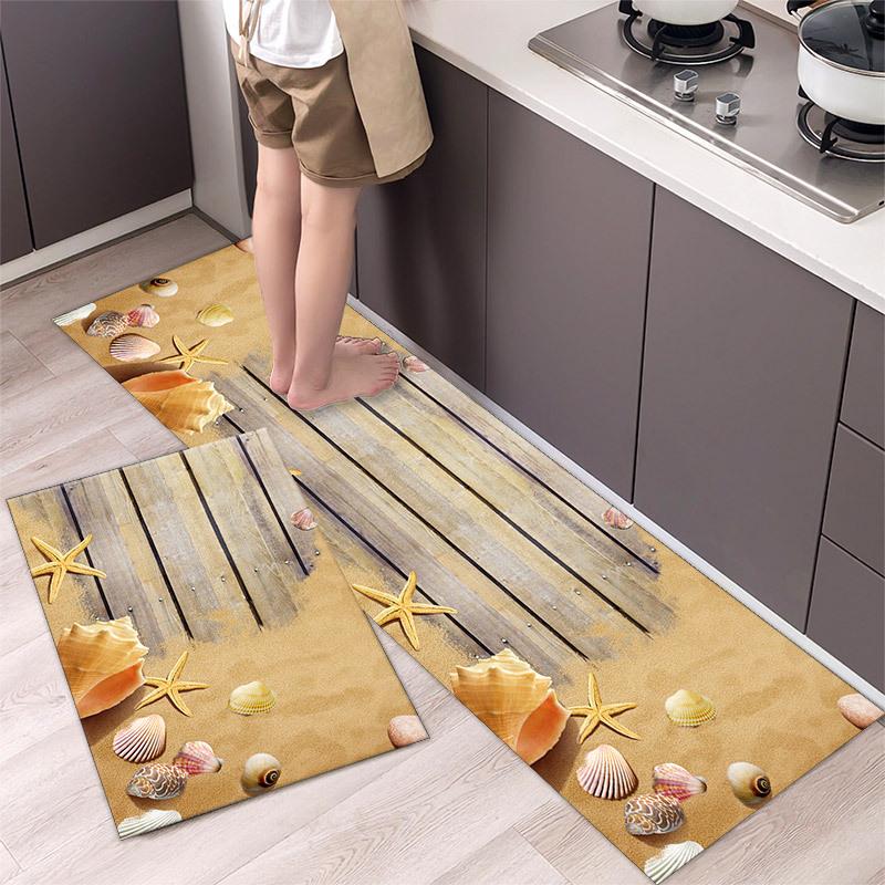Современный сельский стиль коврик для пола кухонный ковер для ванной комнаты прихожая для ванной комнаты грязеотталкивающий коврик для пола