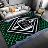 1pc Borussia Mönchengladbach LOGO Entrance Mat, Non-Slip Mat Area Rug,Room Decor, Outdoor Decor, Kitchen Rug,Doormat - Machine Washable, Easy to Clean