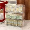 Acrylic Coffee Capsule Storage Box Flip Top Cosmetic Brush Organizer Tea Bag Storage Box  for Home