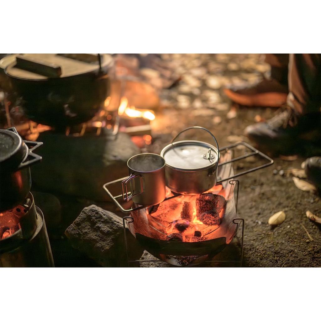 EVERNEW ECAL759 ZARAZARA 400 FH Mug Titanium Single Wall Mug 400ml Antique Finish Made in Japan 59g (Tsubame-Sanjo)