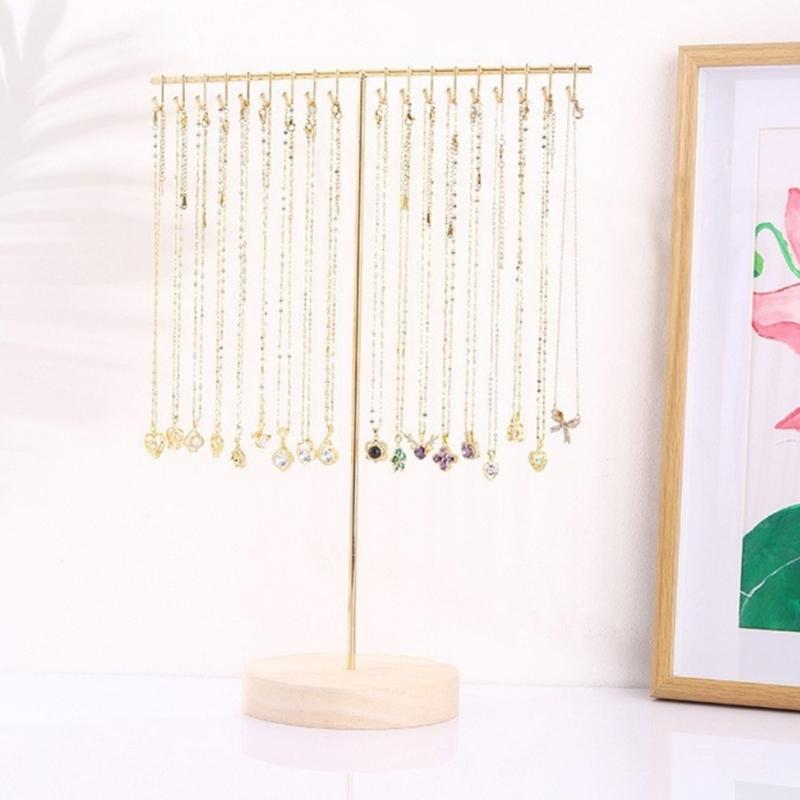Модная Прочная Металлическая Подставка для Ювелирных Изделий для Ожерелий Браслетов и Серег Прозрачные Органайзеры с Несколькими Башнями