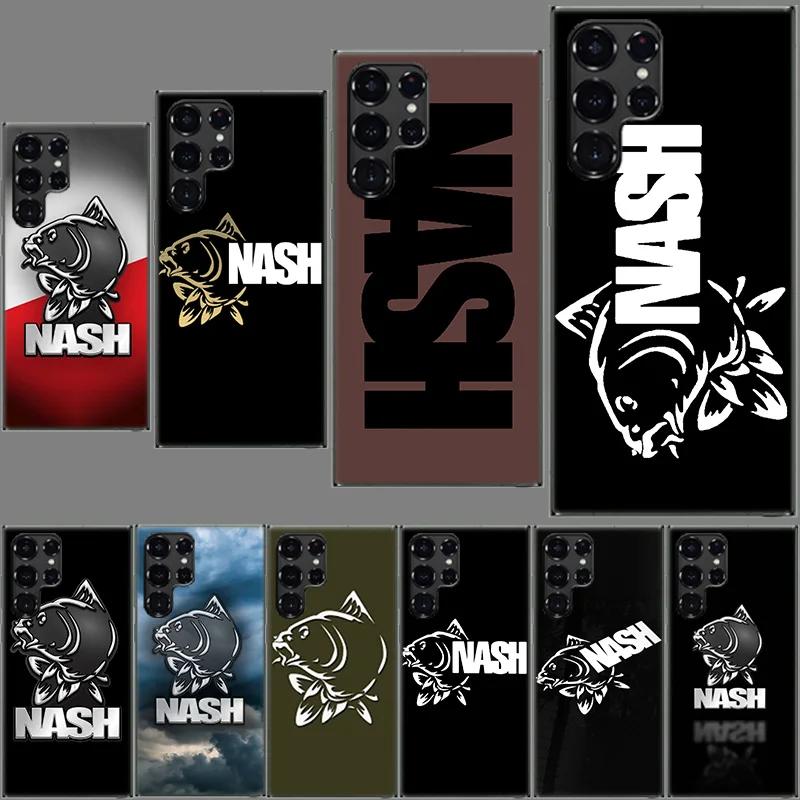 Nash Fishing Logo Clear Phone Case for Samsung Galaxy S21 Plus S24 S23 S20 FE S22 S26 Ultra S25 Edge TPU Capa Cases Cover Shockp