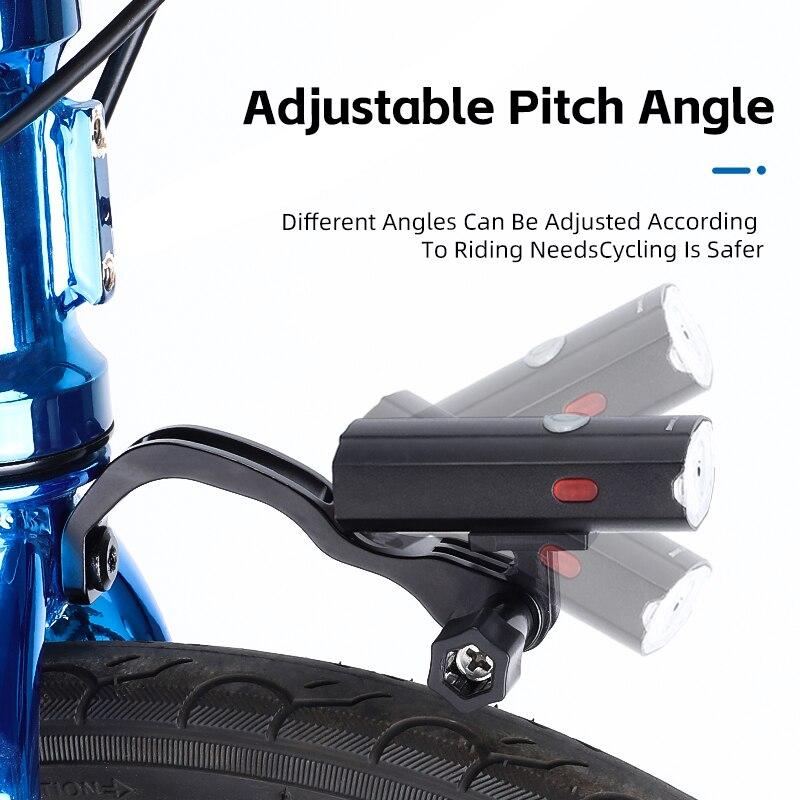 WEST BIKING Держатель фары для передней вилки Регулируемый кронштейн из алюминиевого сплава Для спортивной камеры GOPRO Крепление для лампы Подставка Аксессуары для велосипеда